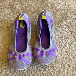 Puma Ballet Flats Purple and Gray